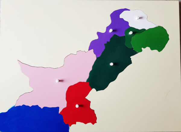 puzzle map of Pakistan